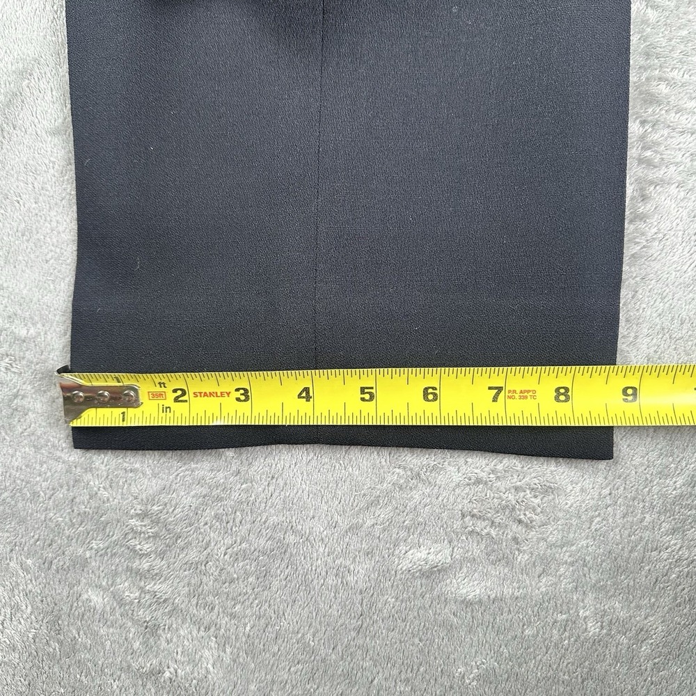 VTG 90s Carlisle 100% Wool Pants Women's 6 Black‎ Lined Side Zip Career Preppy - Picture 7 of 14